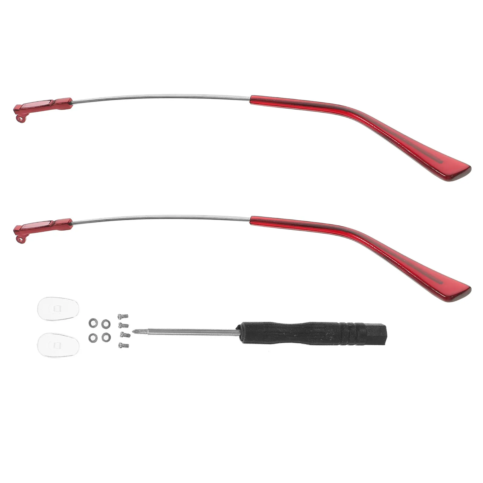 

1Pair Memory Metal Eyeglasses Temple Replacement Lightweight Comfortable Collision Resistant Wear Resistant