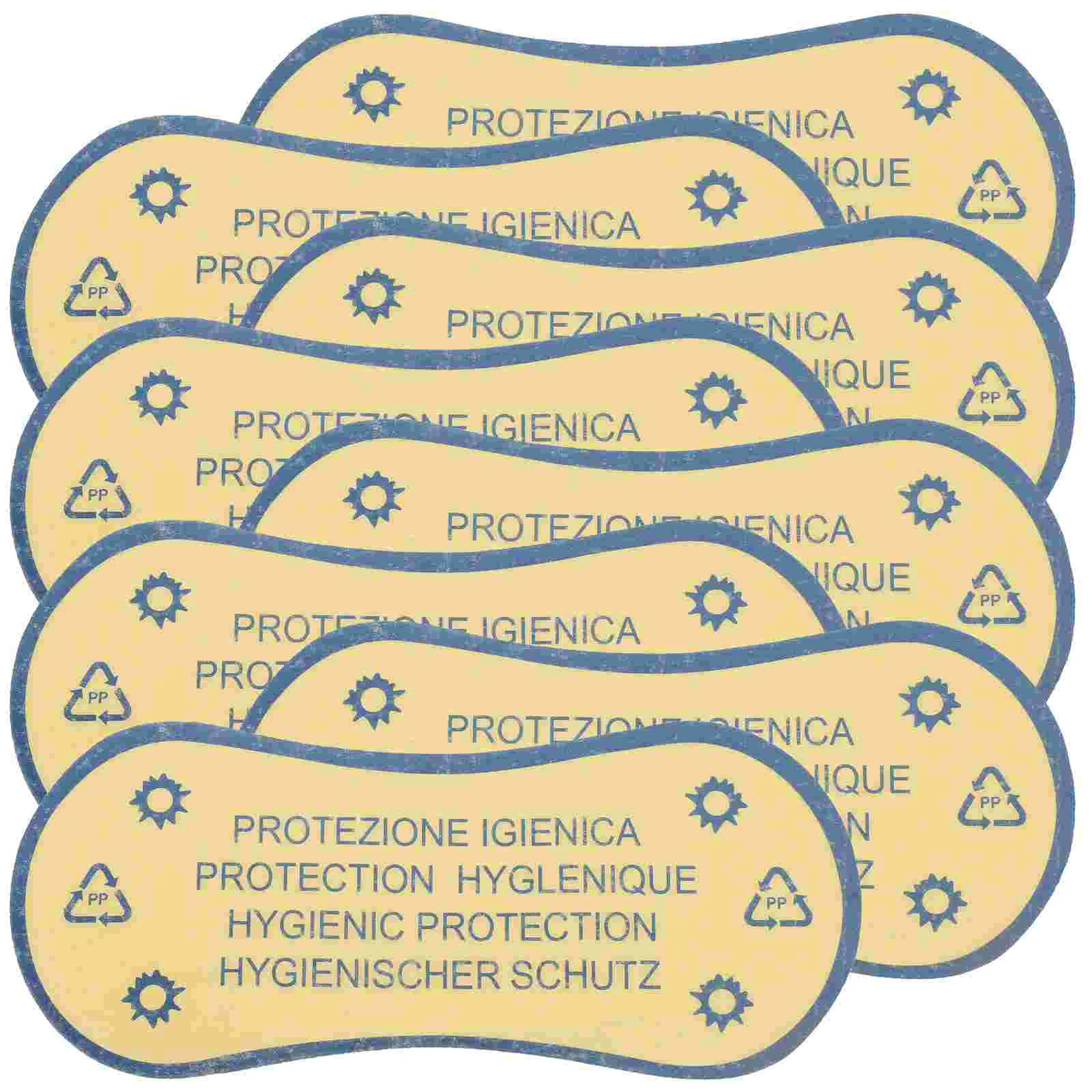 50 Pcs Swimsuits Warning Labels Protective for Lingerie Swimwear Sticker Glasses Panty Liner Travel