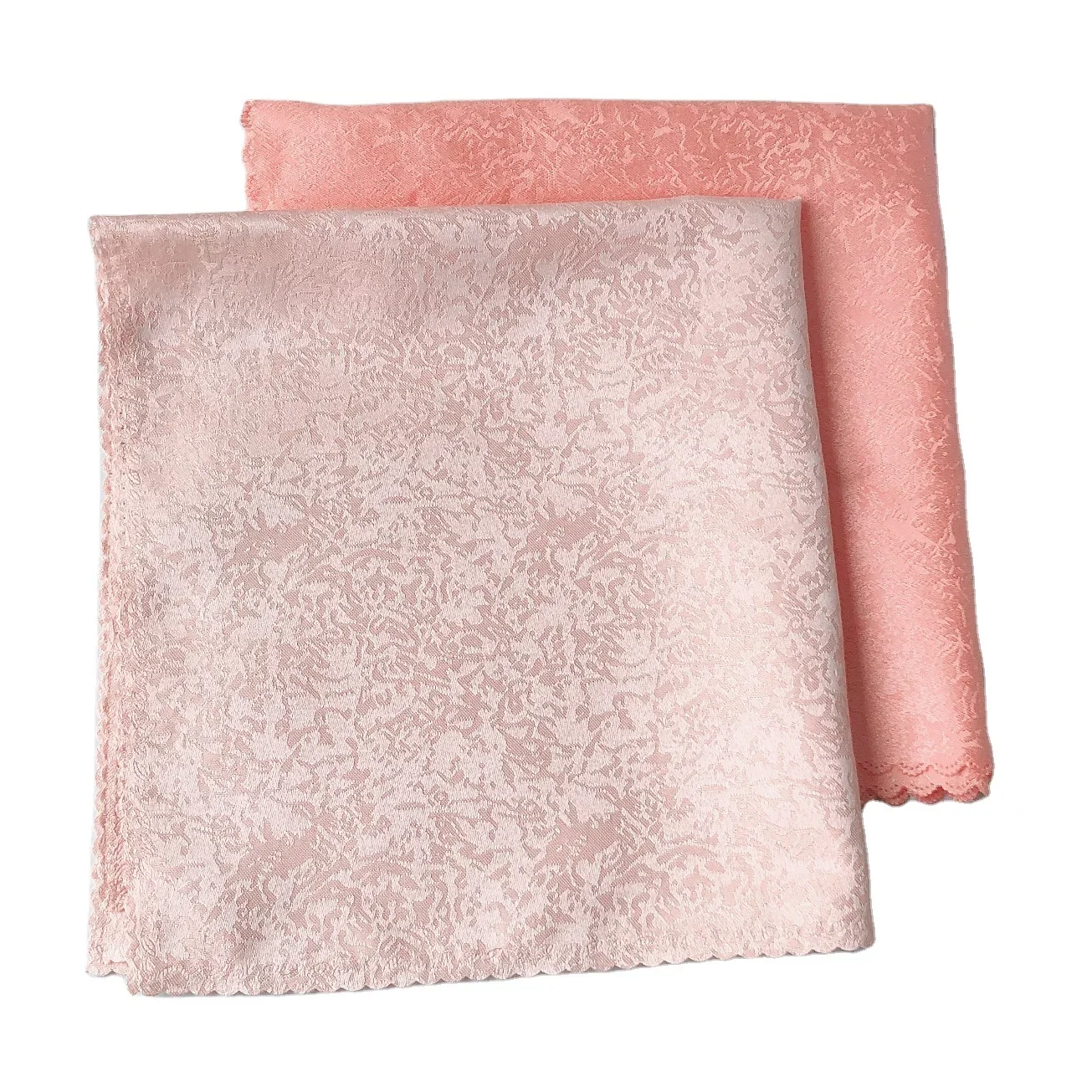 Wedding Cloth Blush Dinner Napkins with Design Edge