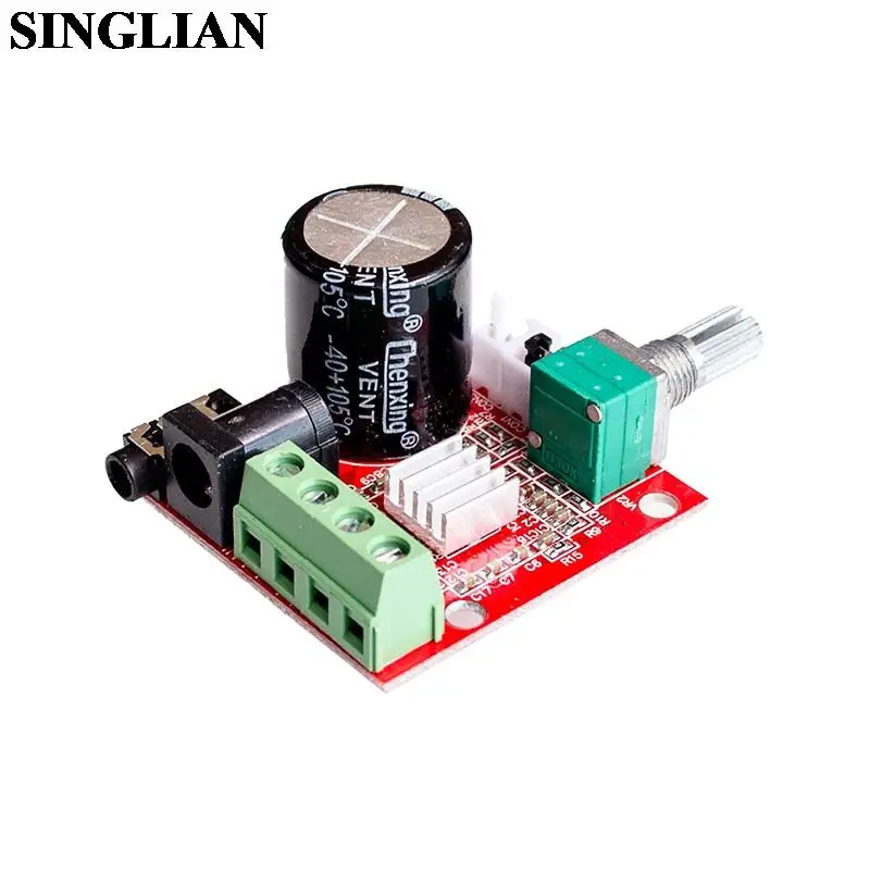 PAM8610 Mini Power Amplifier Board TDA2030 12V 10W Pure Class D Stereo Power Amplifier Module