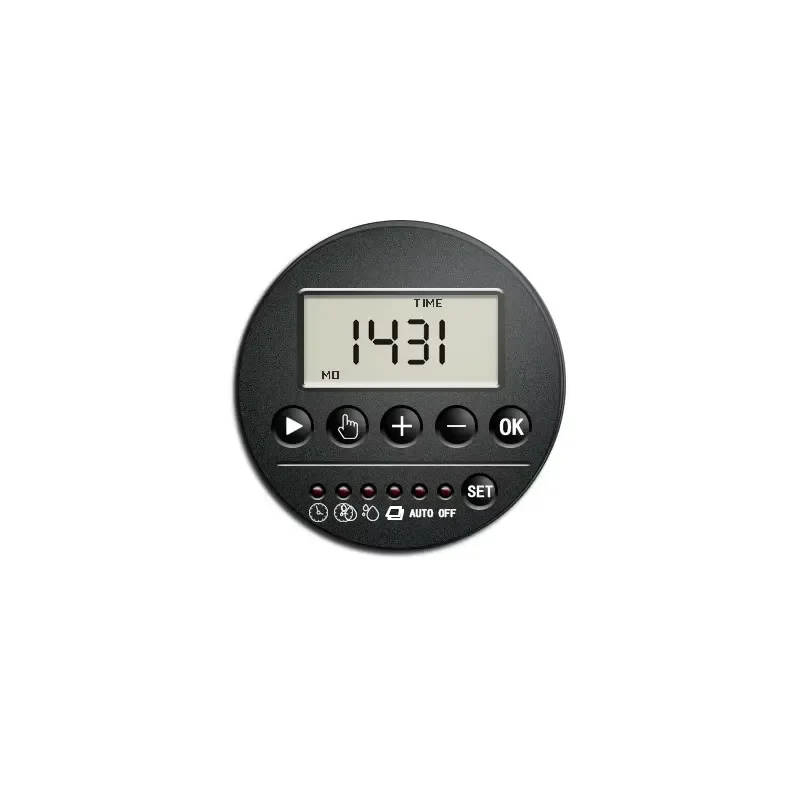 i DaringFish Plastic Drip Irrigation Water Timer Controller 24/12-Hour System Single Station Dry Battery Control Solenoid