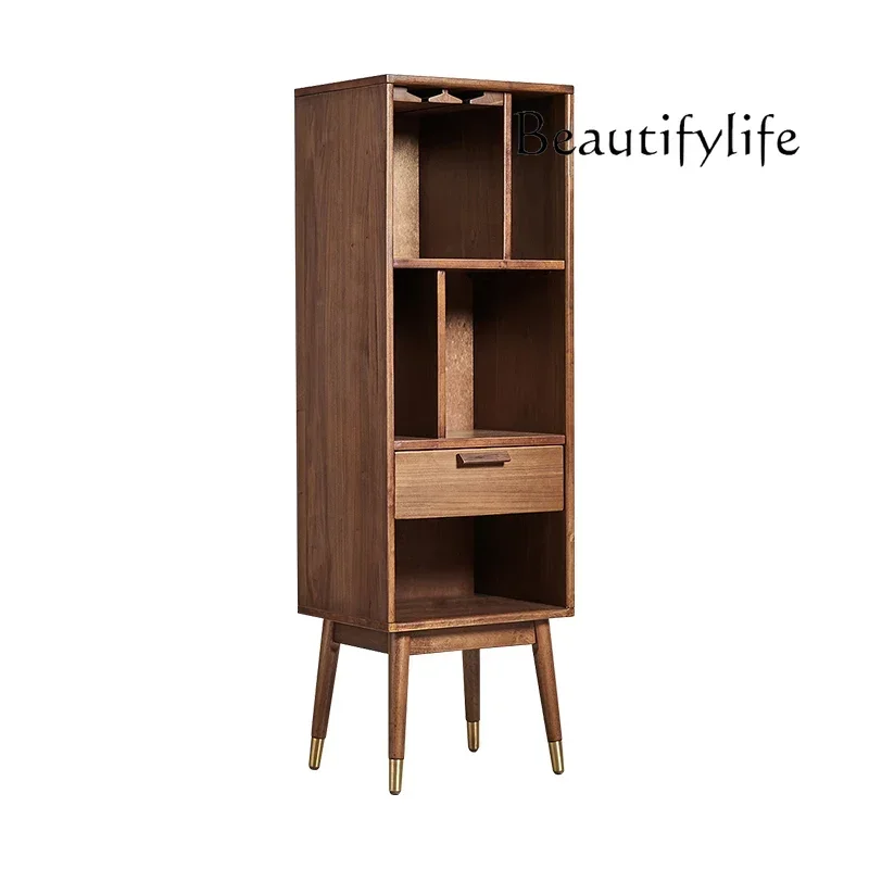 

Y Solid Wood Wine Cabinet TV Cabinet Side Cabinet Nordic Bookcase Bookshelf Simple Modern Wine Rack Living Room