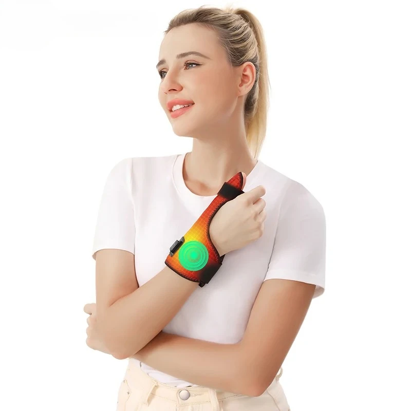 

Электрическая нагревательная защита для пальцев, 3-уровневый горячий компресс, массажный бандаж для пальцев, защита для рук, массажный инструмент для пальцев, спа