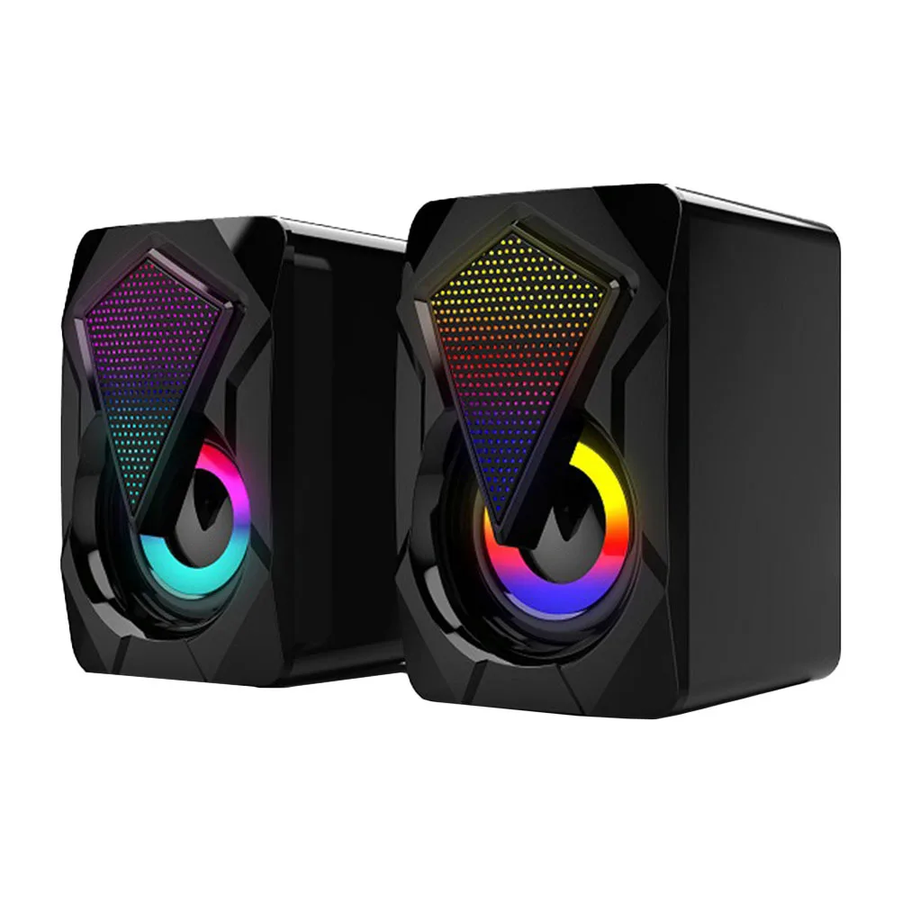 

1Pair Computer Speaker USB Creative Mini Compact Durable Portable Speaker High Volume Music Loudspeaker Office Home