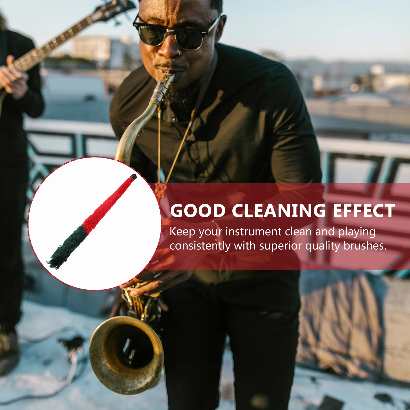 

1Pcs Sax Cleaning Brush Durable Nylon Nozzle Small Size Musical Instrument Cleaner Saxophone Maintenance Sax Cleaning Brush