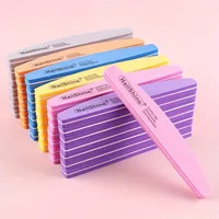 1/2/3/5/10 Uds bloque de lima de uñas profesional de doble cara esponja colorida esmalte de uñas pulido lijado tira pulidora