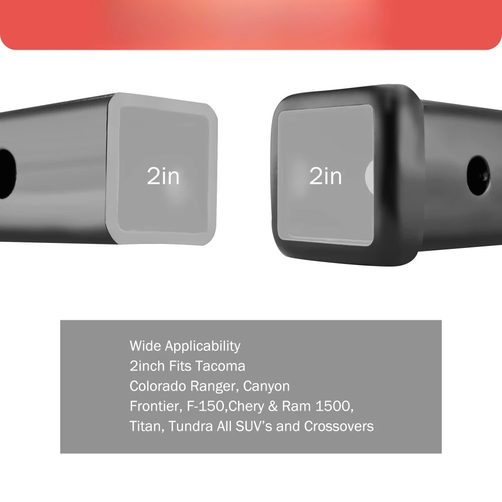 Adjustable trailer hitch ball seat 2 traction receiver ball 7500 lb heavy duty truck hitch with stainless steel pin and lock