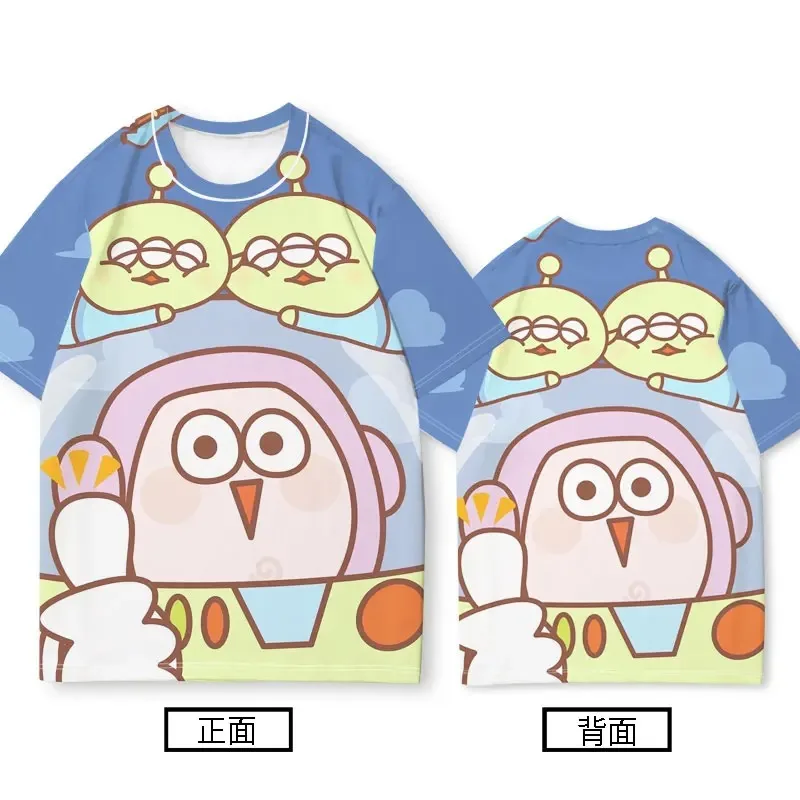 Summer Anime Buzz Lightyear Woody Cartoon T-shirt Clothes Kids Tide Toy Story T-shirt Men Short Sleeve Tops