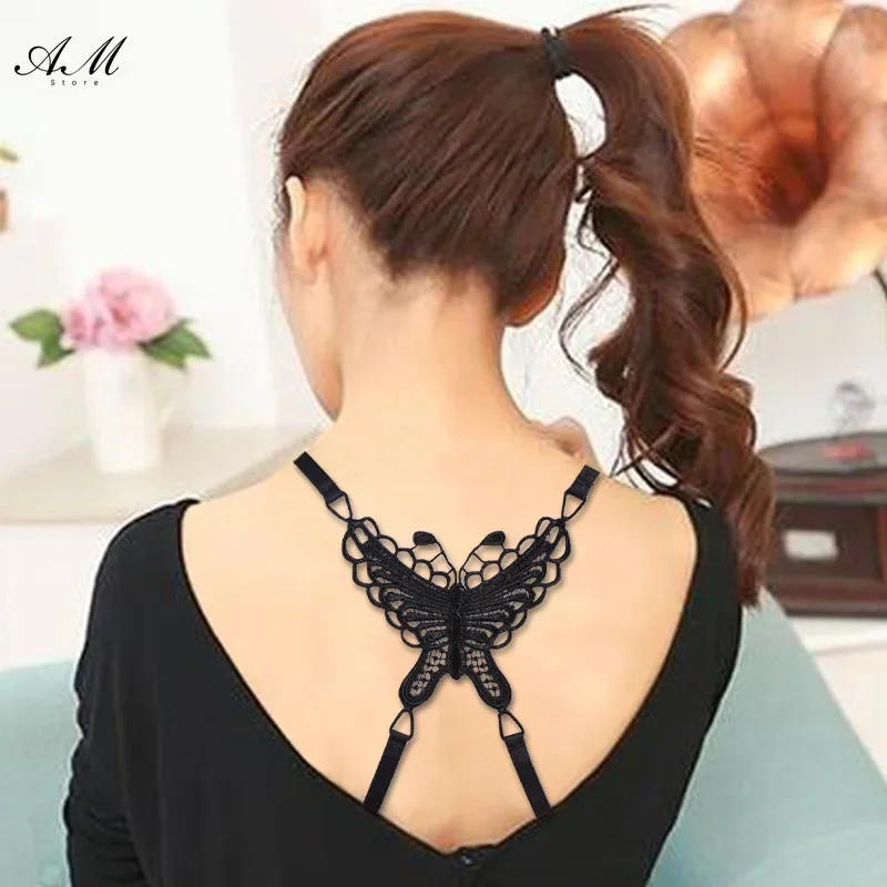 1Pair Bra Straps Lace Back Cross Underwear Straps for Women Non-slip Underwear Straps Lady Girl Decoration Shoulder Strap