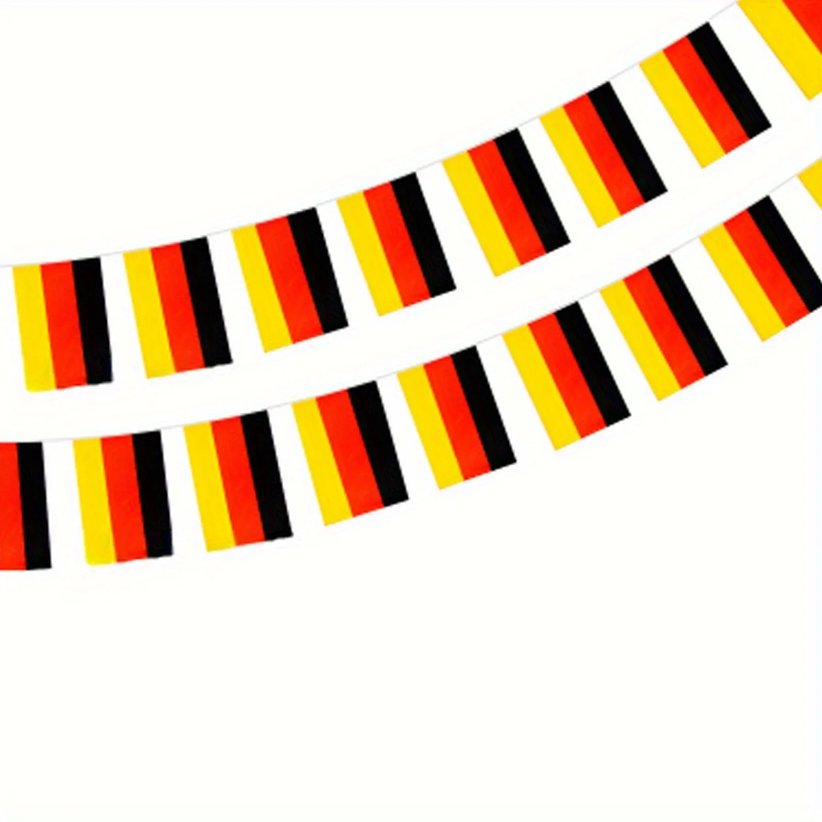 20pcs/ 25pcs / 30pcs Germany String Flag, 14cmx21cm DE DEU Deutschland National Flags Polyester String Flag Banner