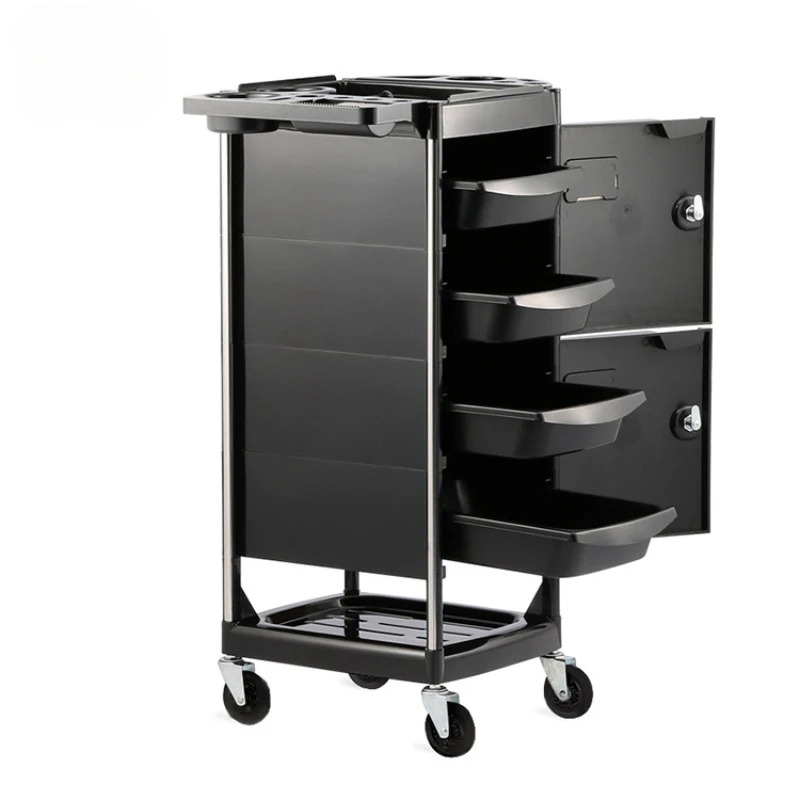 Makeup Manicure Salon Trolley Hair Cart Tauxiliary Ool Salon Trolley Storage Wheels Carrello Estetica Salon Furniture HD50TC