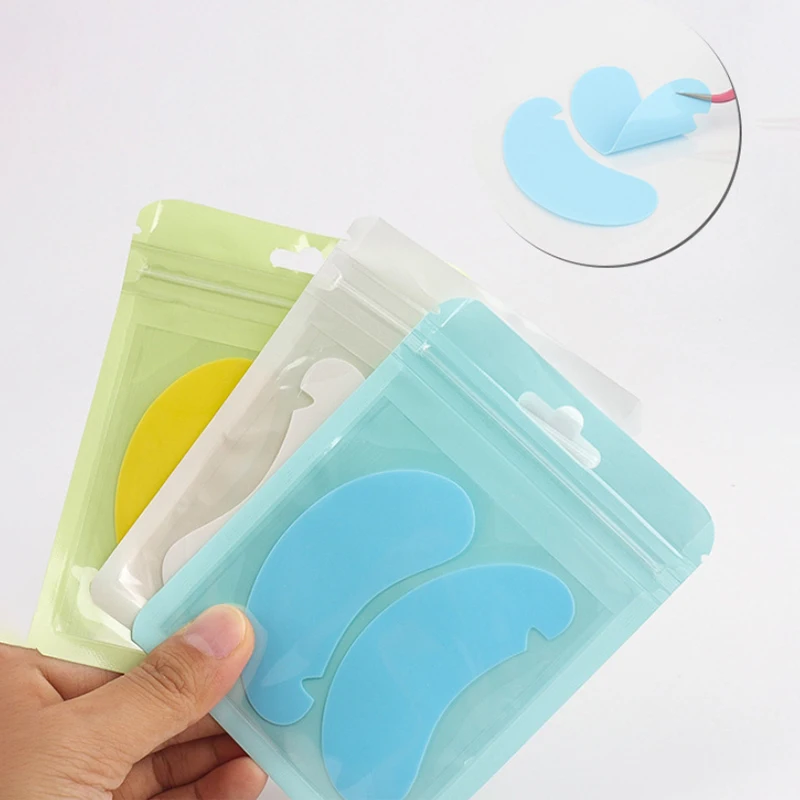 U-shaped Reusable 1Pair Eye Pads Silicone Stripe Lash Lift Eyelash Extension Silicone Patches Under Eye Isolation Gel Patch