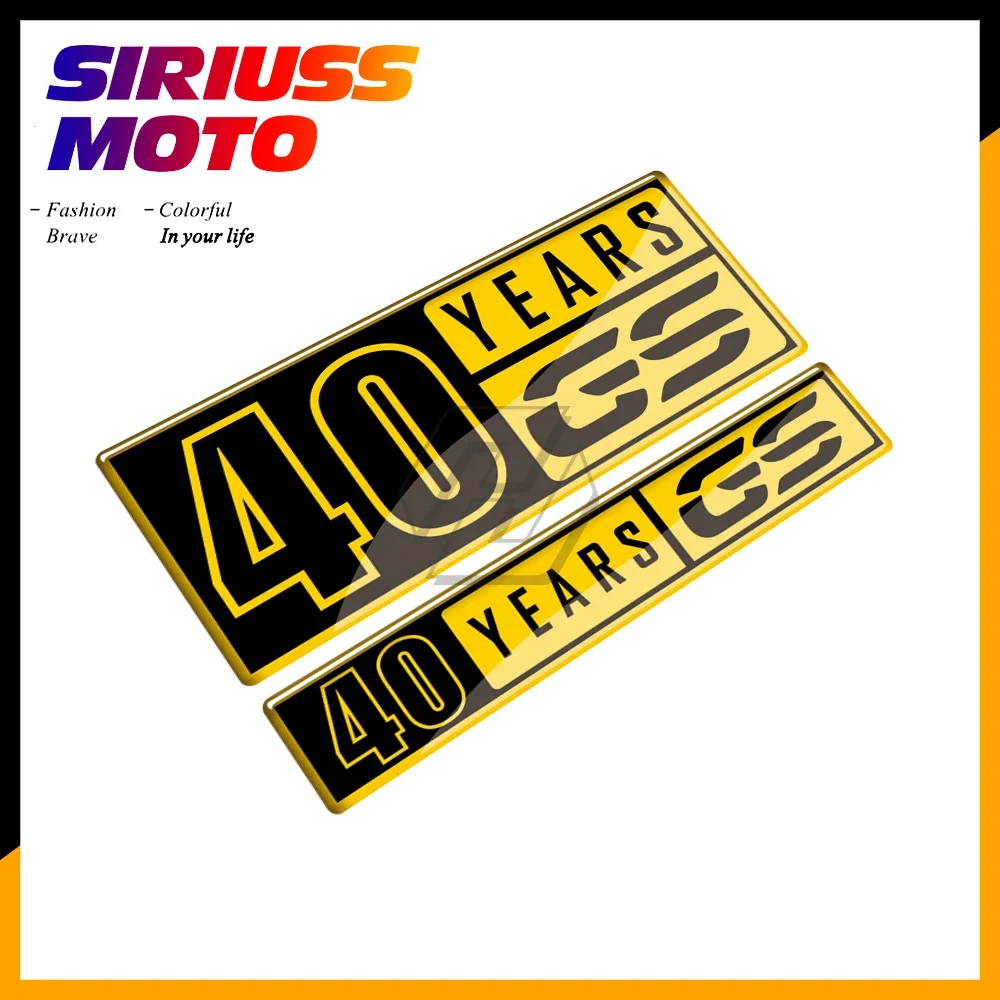 3D Resin Motorcycle Tank Pad 40 Years Sticker Case for BMW F700GS F800GS F850GS G310GS F650GS R1200GS R1250GS Decals