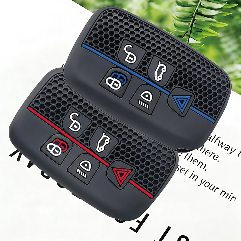 New Silicone Car Key Case Shell Cover Fob For Land Rover Range Rover Evoque Sport Freelander Discovery Velar For Jaguar XE XF XJ