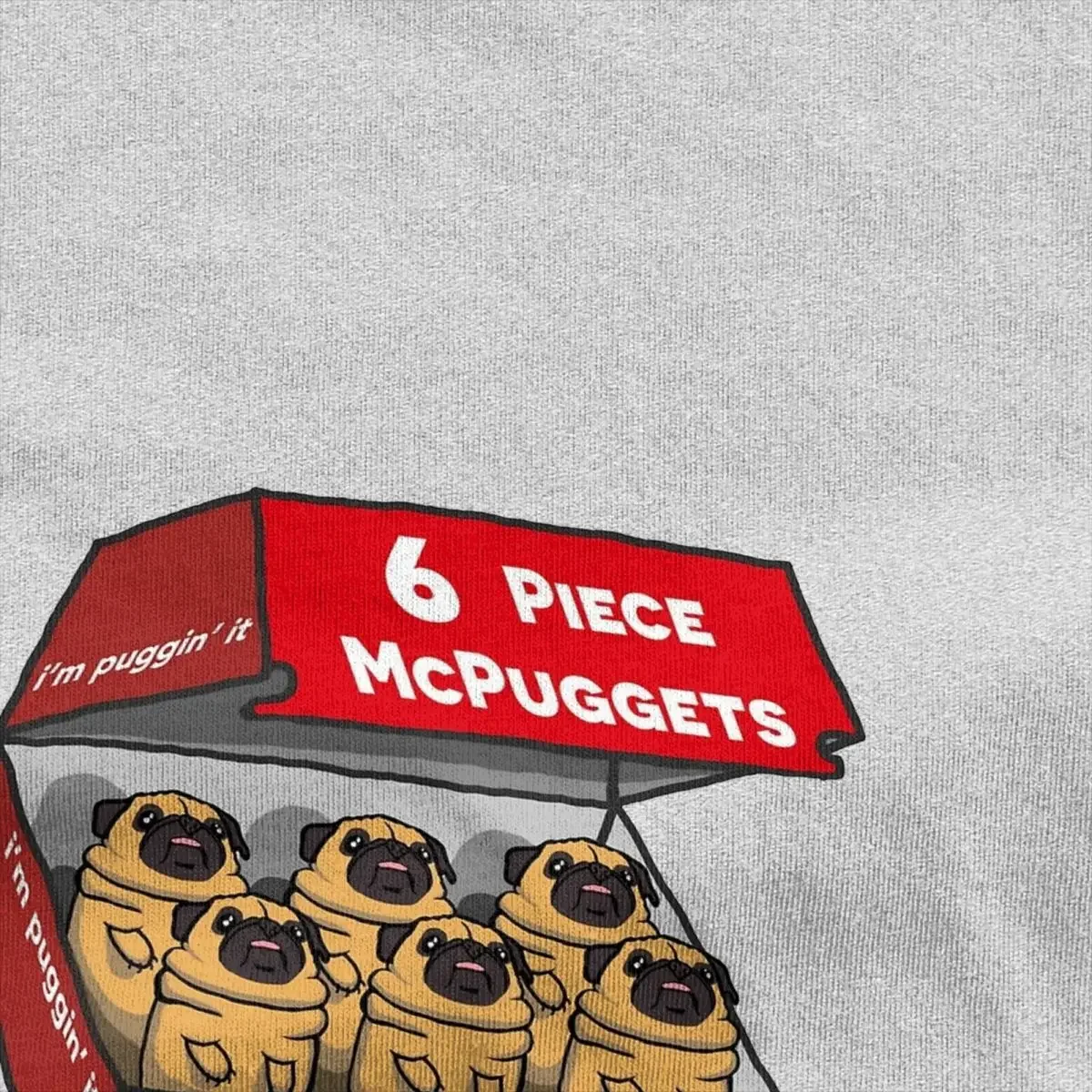 Novelty Cute Dog Pug T Shirt for Men Women Cotton Lovely Puppy Pugs Tees Shirt Gift Idea Clothes