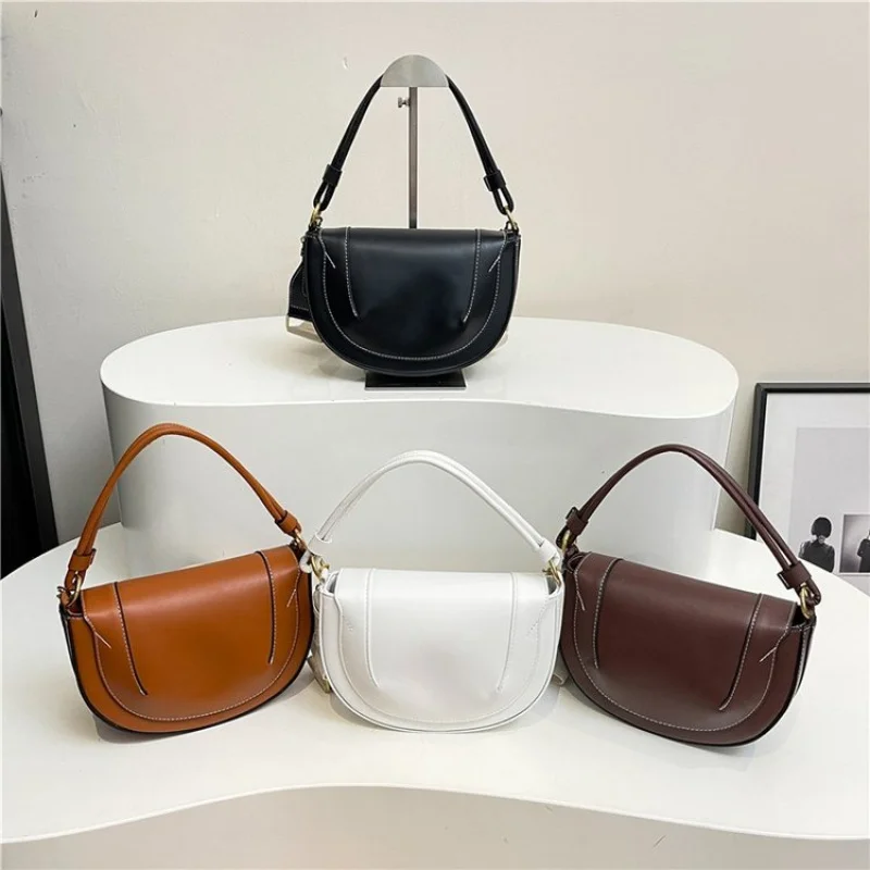 

2025 New High-end Luxury Brand Ladies Leather Shoulder Bag Famous Designer Casual Paris Vintage Fashionable Vibe​