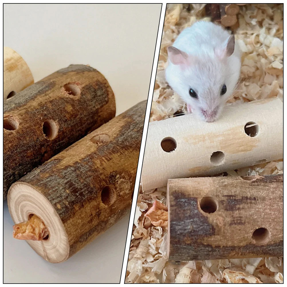 

2Pcs Wood Teething Sticks for Small Animals Wooden Bite-Resistant Chew Treats for Hamster Rabbit Guinea Pig Parrot