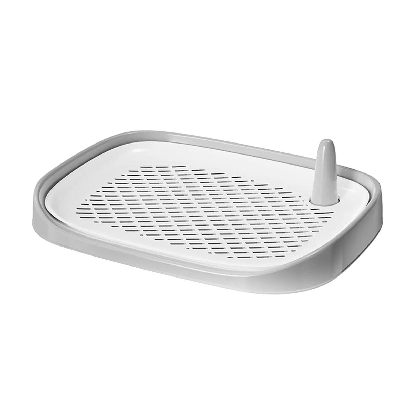Puppy Toilet Training Tray with Perforated Pee Platform Portable Easy Clean Dog Potty for Living Room Bedroom Apartment