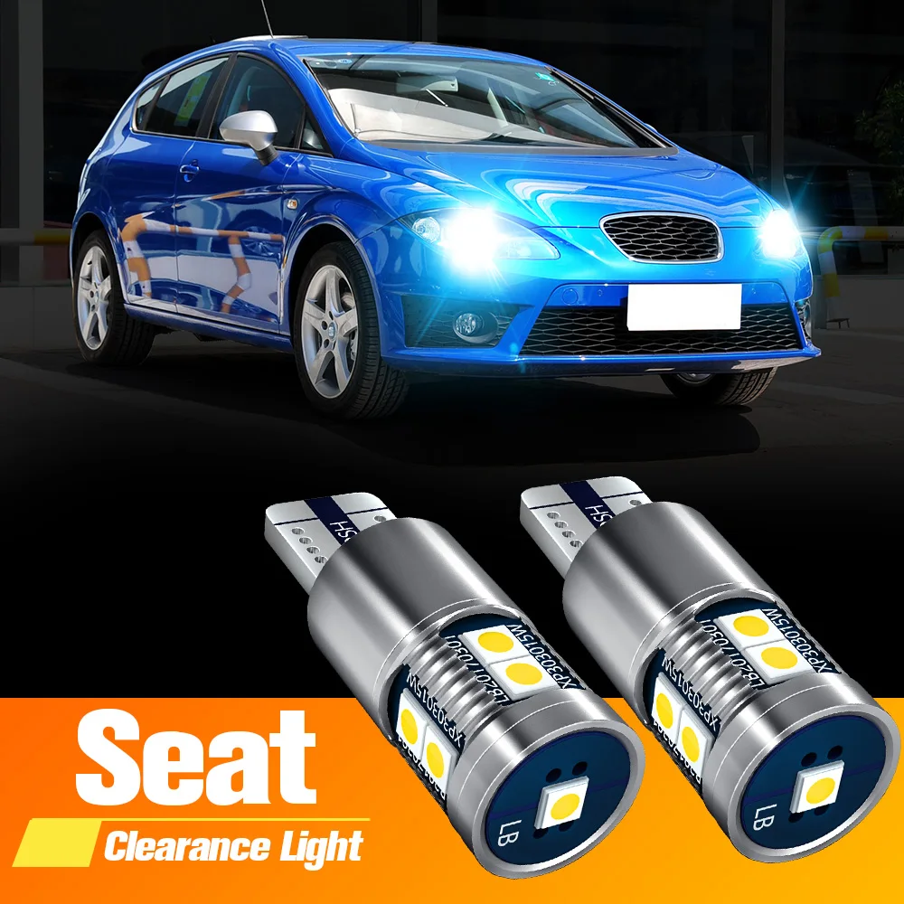 

2pcs LED Clearance Light Bulb Lamp W5W T10 Canbus For Seat Ibiza 2 3 MK2 MK3 MK4 6L 6K Leon MK1 1M 1P Toledo Inca Altea Alhambra