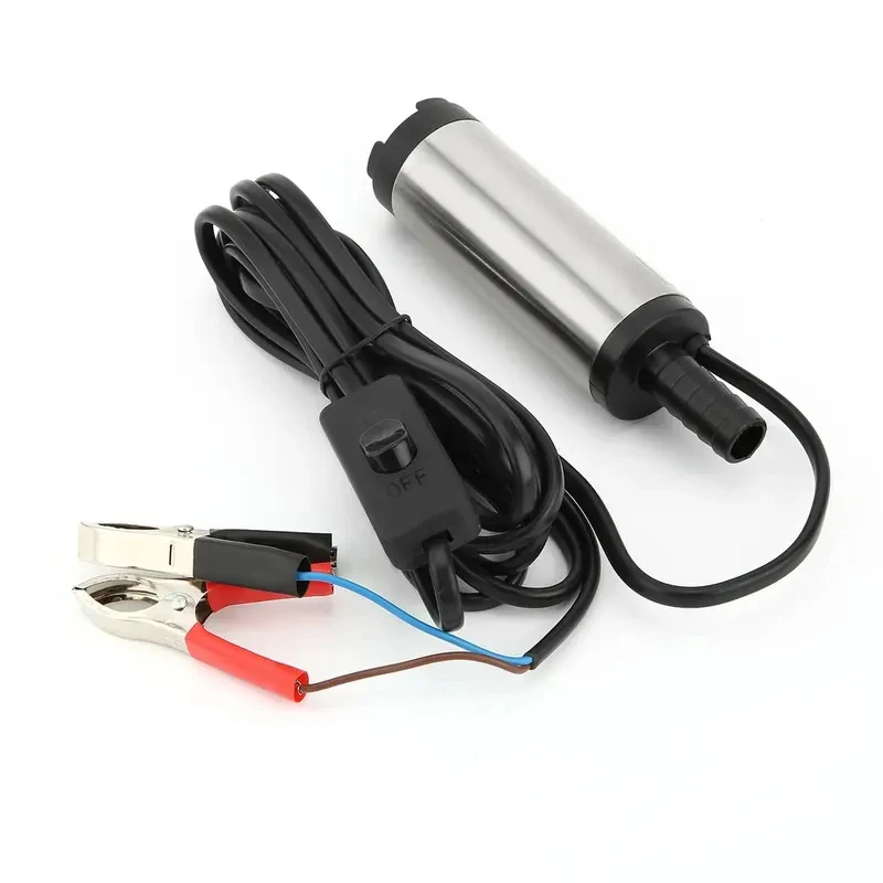 12V 24V Electric Submersible Pump 38mm Diesel Water Oil Transfer Pump Portable Refueling Tool for Car Motorbike