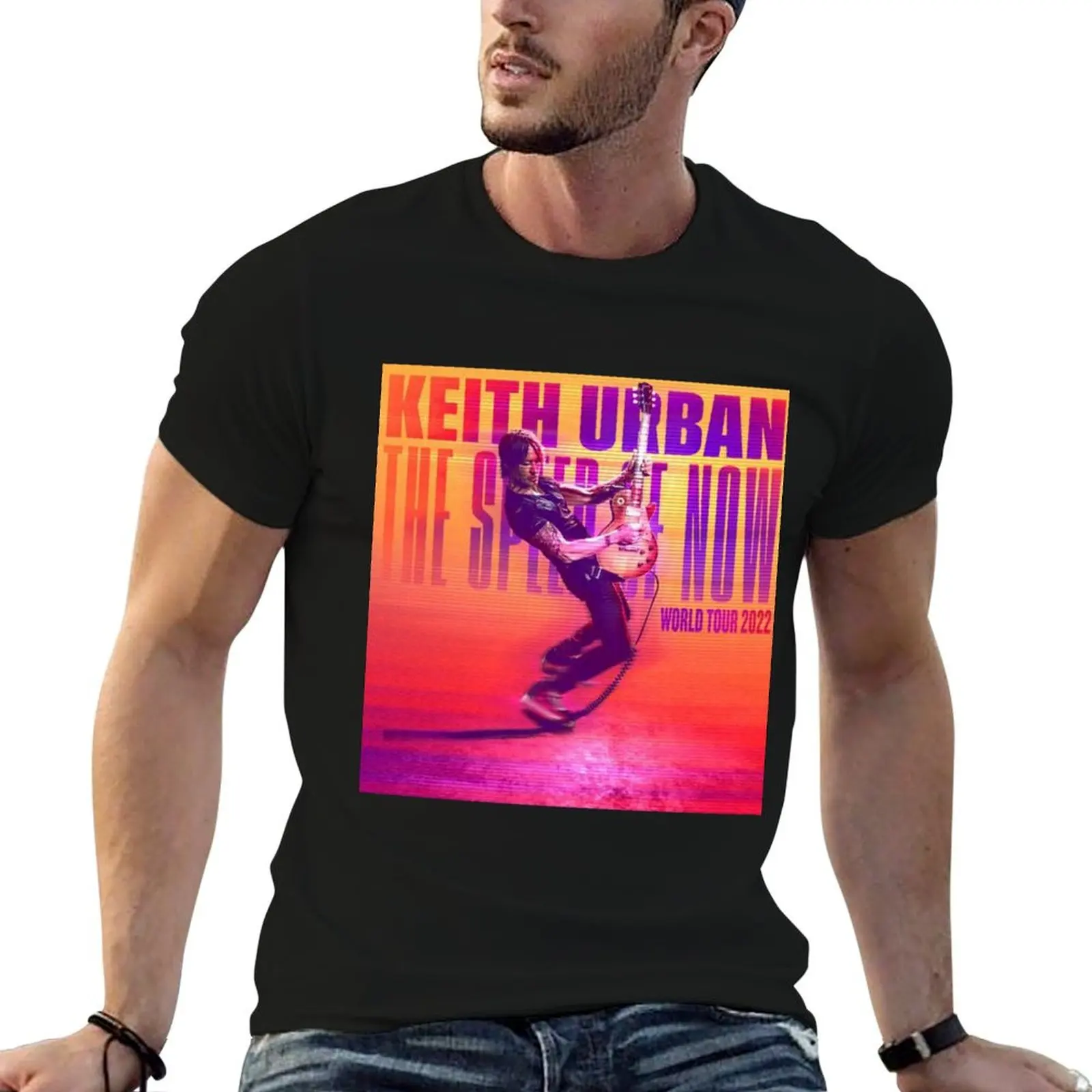 music urban keith the speed of now world tour 2022 kolaborasiii#8748 T-Shirt Big Size Short Sleeve Tee for Men