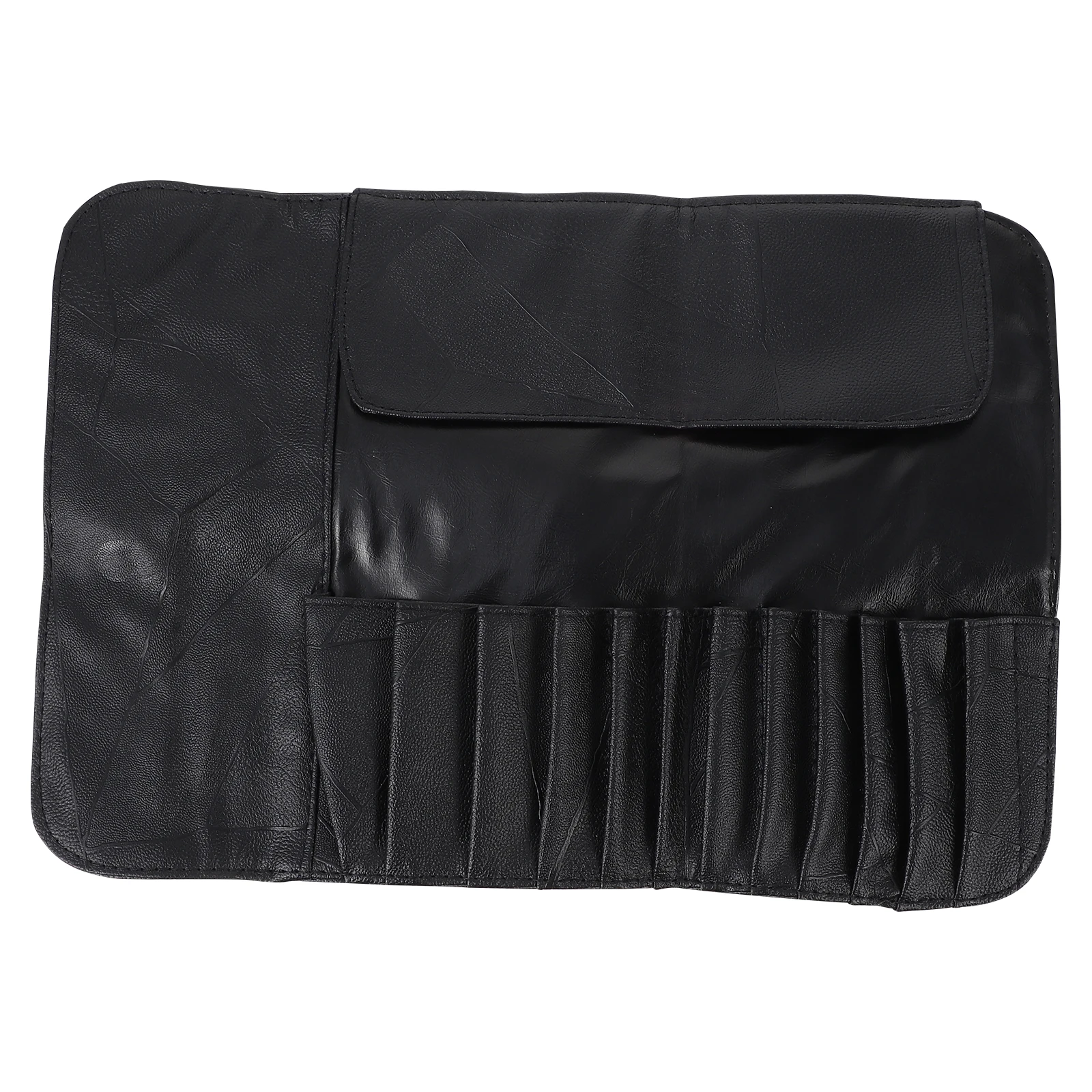 

Professional 12 Brush Organizer Bag Makeup Brush Organizer Case PU Rolling Travel Bag Holder Beauty Tool Kit