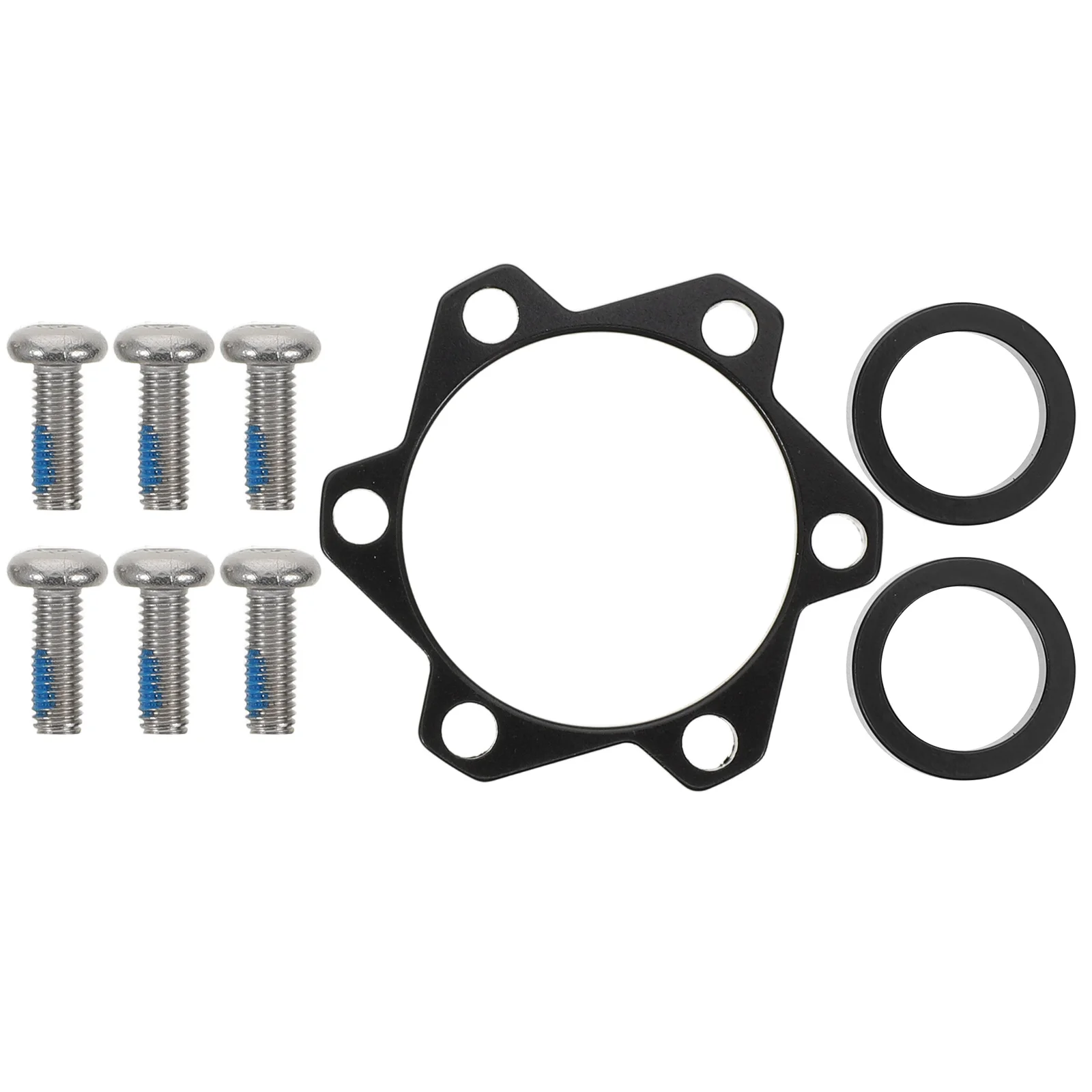 

1Set Hub Spacer Kit Seamless Disc Brake Rotor Adapter for Long-Distance Riding Boost Ready Bicycle Rotor Adapter Thru Axle