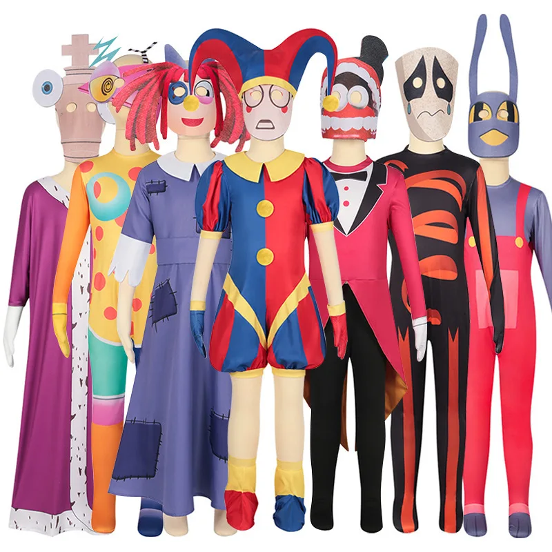 Kostium Magiczny Cyrk, przebranie na Halloween, Pamni Jakes, Złoty Piosenkarz, tradycyjny strój damski, strój na występy sceniczne