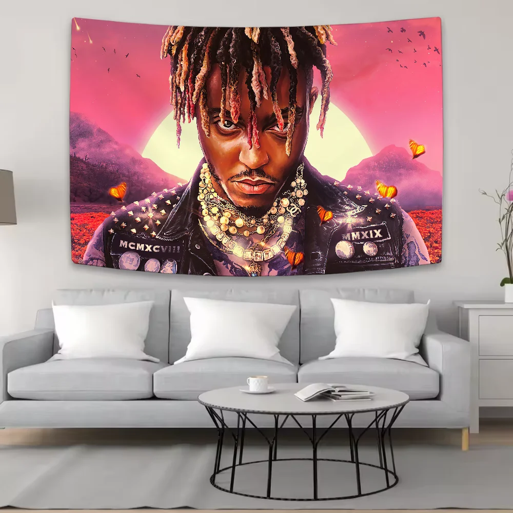 Rapper J-Juice Funny W-Wrld Cool Tapestry Background Hanging Cloth Bedroom Tapestry Room Decor Aesthetic Tapestry Wall Hanging