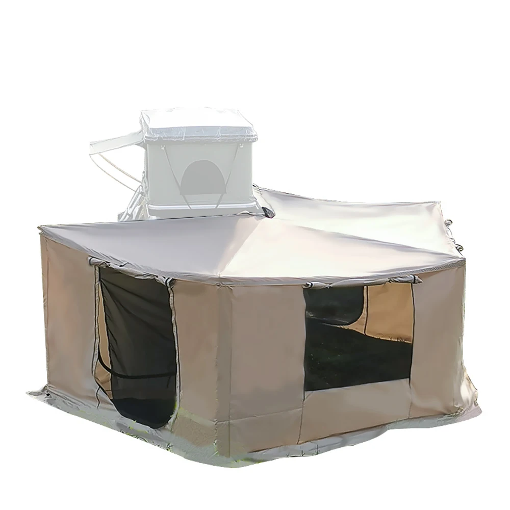 

240/360 градусов автомобильный боковой тент в форме вентилятора 200 см/250 см открытый солнцезащитный козырек для кемпинга 270 тент Annex комплект стены комнаты