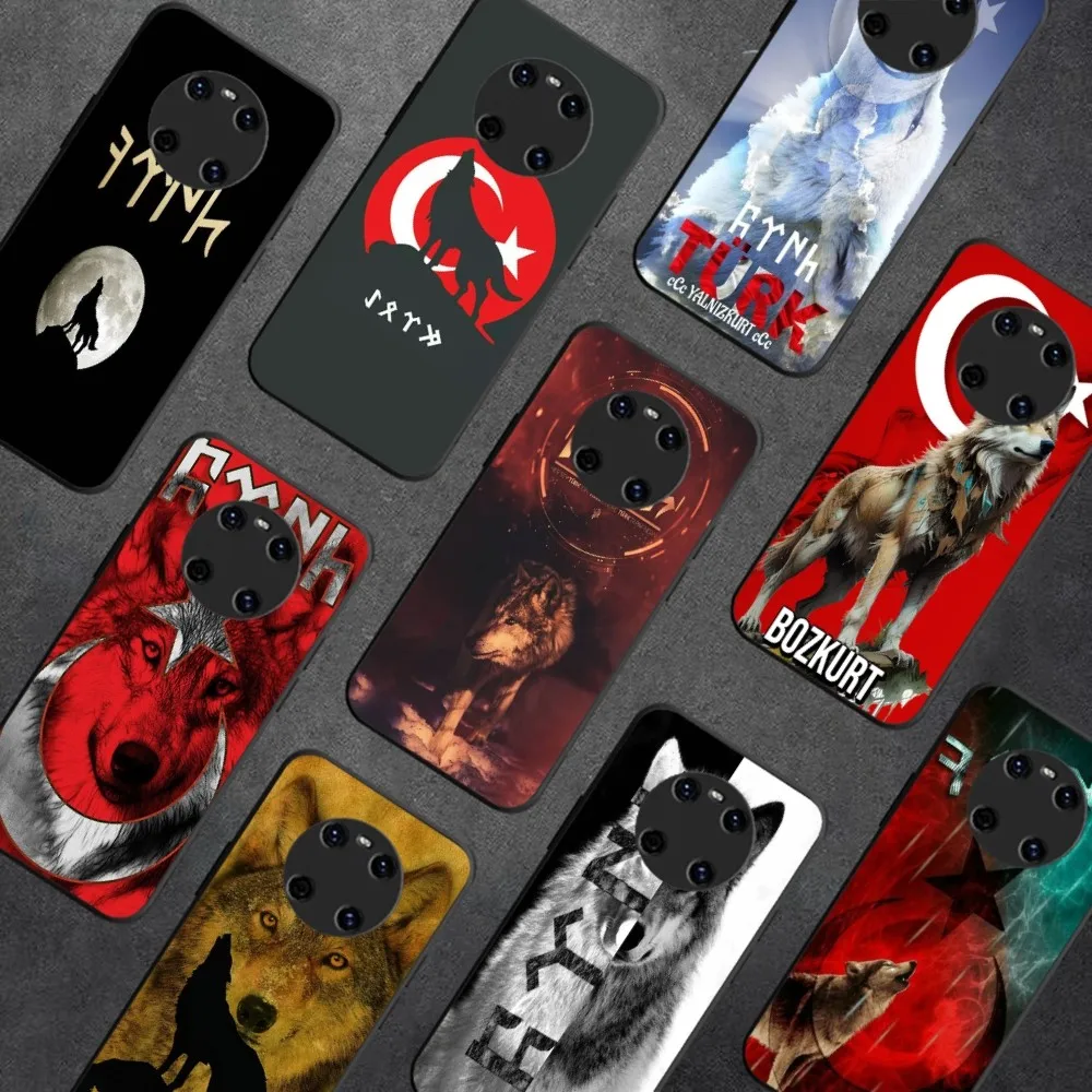 Turkish Language Bozkurt Gray wolf Phone Case For Huawei Y9 6 7 5 Prime Enjoy 7s 7 8 plus 7a 9e 9plus 8E Lite Psmart Shell