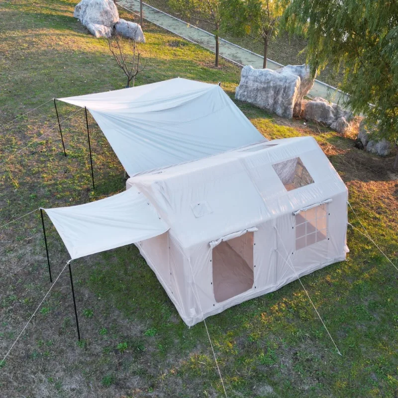 12 sqm 10, hot inflatable tent house with 16 sqm canopy