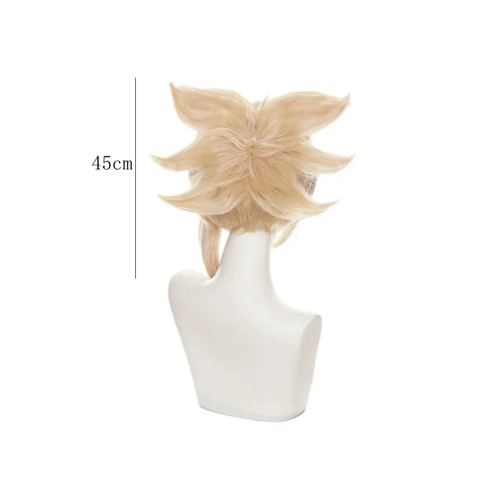 Genshin Impact Synthetic Hair Yoimiya Cosplay Wigs Props Anime Pre Style Role Play Party Carnival Props