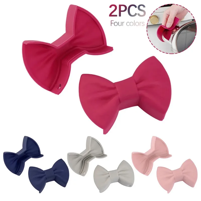 

2Pcs Silicone Pot Clip Anti-slip Grip Bowl Clip Heat Insulation Pot Clip Pan Handle Holder Cooking Supplies Kitchen Accessories