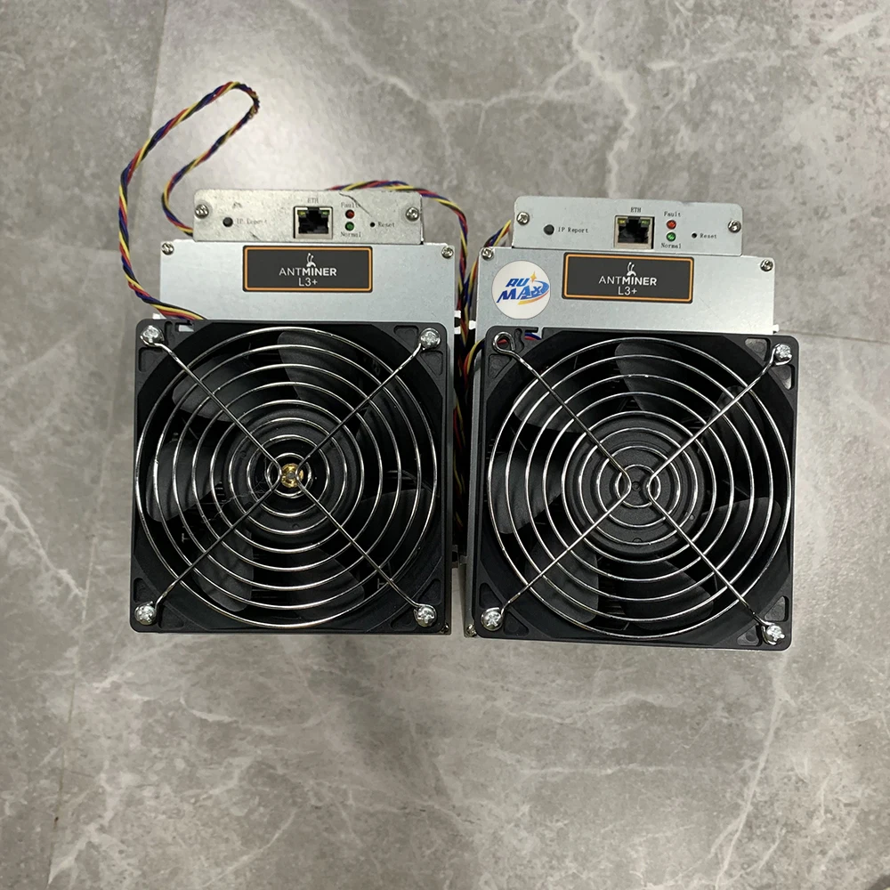 Antminer L3+ 504M Scrypt Mining Machine - 504MH/s ASIC Miner for (LTC) & (DOGE) with 1.6J/MH Low Power Efficiency Fast Shipping