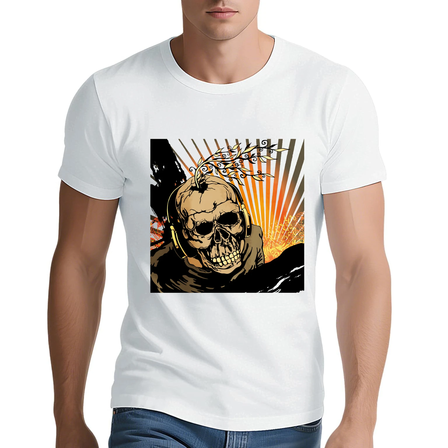 

t shirt for men 2025 Men's clothing Basic Printed Y2k tops Summer plain t-shirt Gym t-shirt man Short sleeve 100%cotton sports