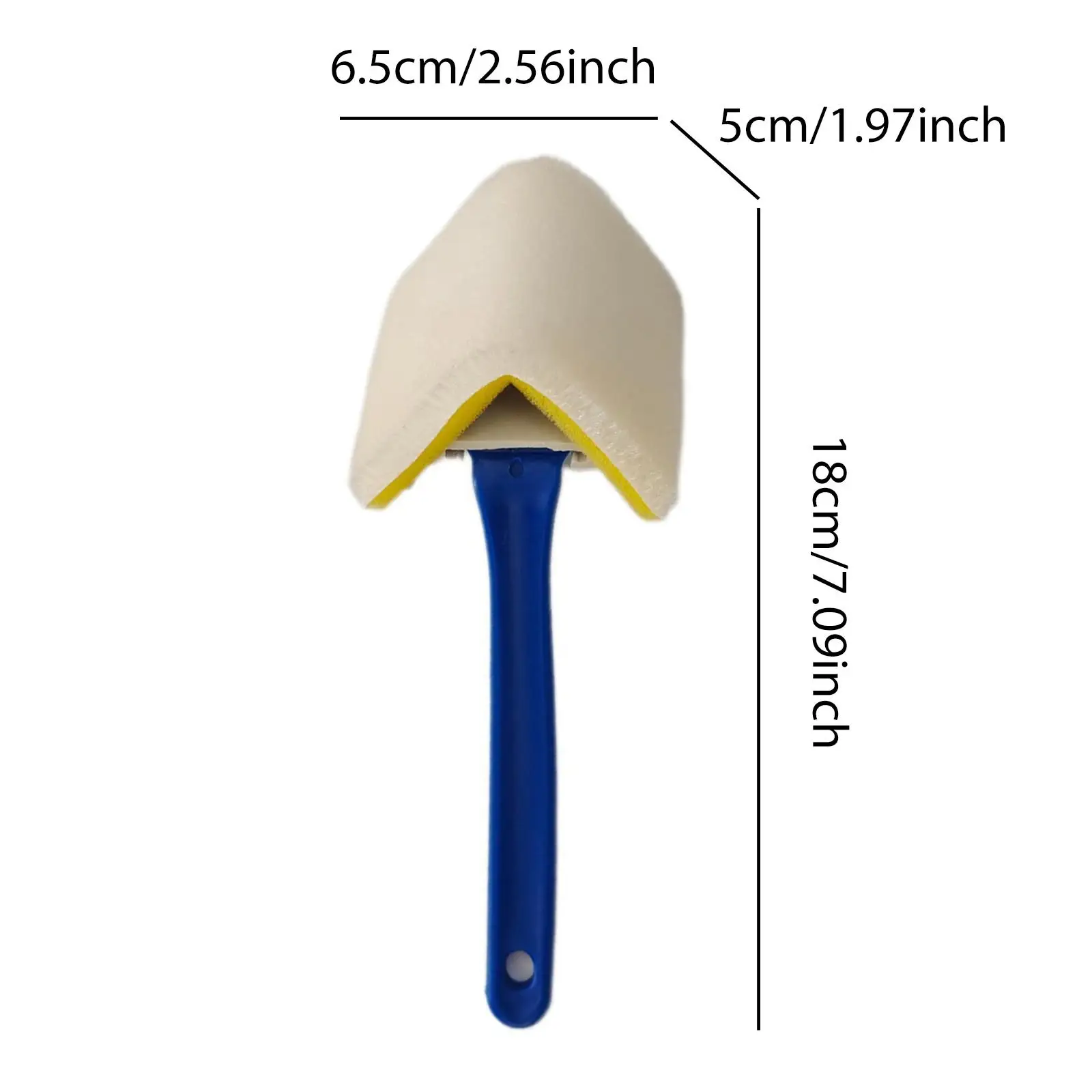 ملحقات فرشاة الرسم الزاوية المصنوعة من النايلون مقاس 1 بوصة للمناطق الصغيرة الاحترافية