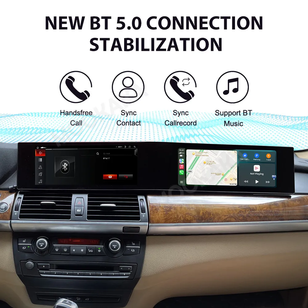 12.3 Inch Screen Car Radio For BMW X5 X6 E70 E71 CIC 2007-2013 Android GPS Navigation Multimedia Video Stereo Receiver Head Unit