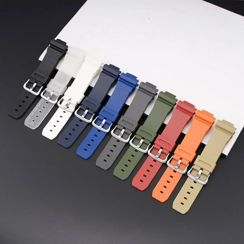 16mm Silicone Rubber Watch Band for Casio DW-5600 GW-M5610 G-5600 GW-B5600 DW-6900 GA-2100 9052 Series Sports Replacement Strap