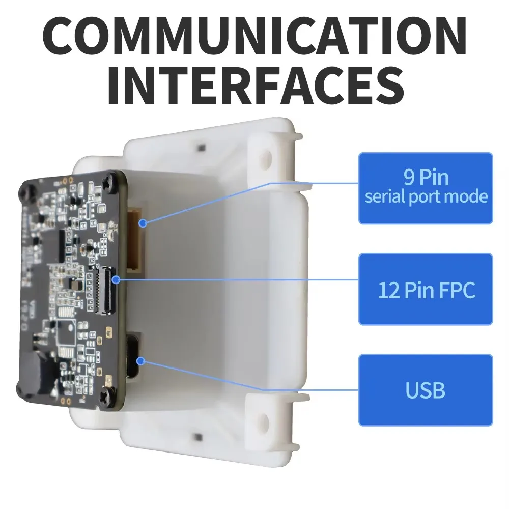 Встроенный сканер штрих-кода Модуль двигателя с дисплеем сканирования PDF417 Интерфейс USB