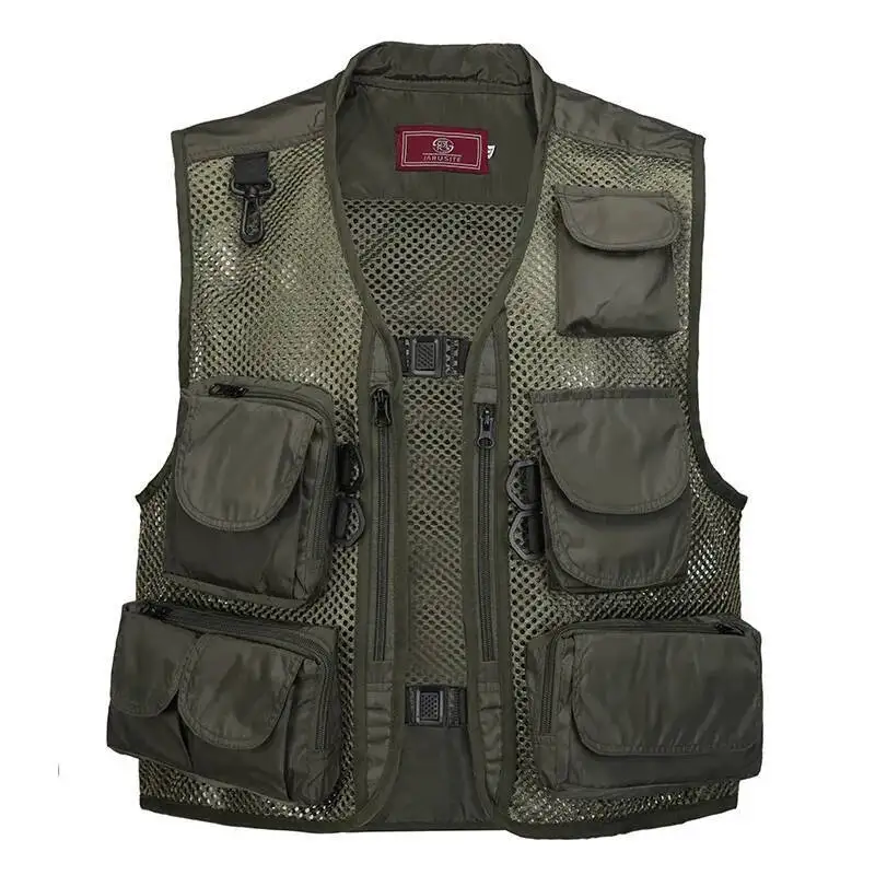 

Multi Pockets Hiking Fishing Men Women Mesh Breathable Outdoor Sports Hunting Photography Vest Workwear Sleeveless Jacket