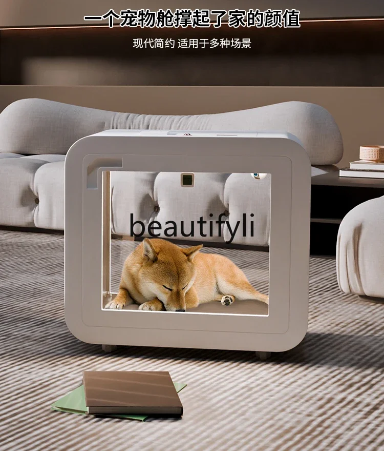 

ss Smart Pet Soundproof Room Movable Soundproof Cage Small Cat House Kennel