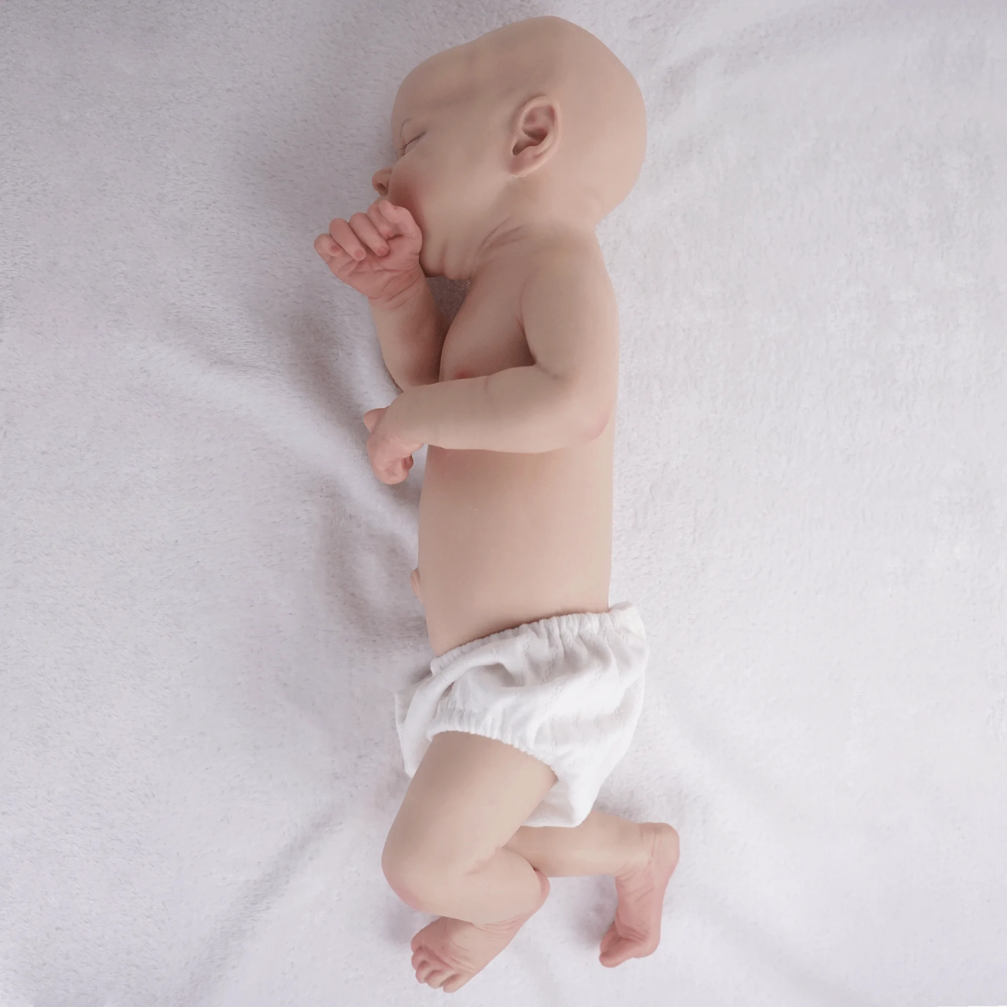 17,5-inch full body siliconen reborn baby meisje pop met levensechte pasgeboren baby huid zachte handgemaakte kinderpop cadeau speelgoed