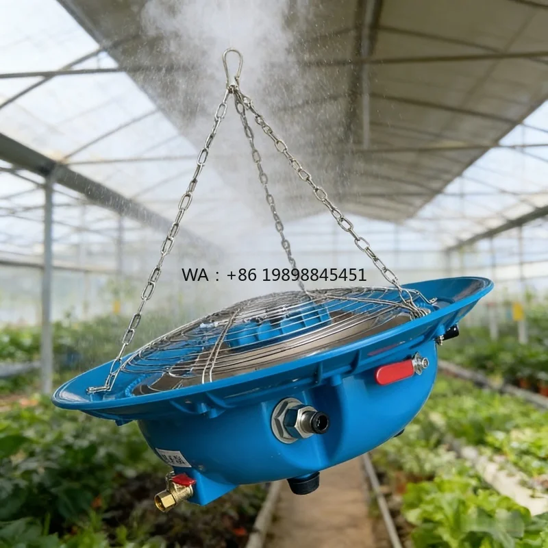 Water Spray Cooling Mist Fan High Efficiency Agriculture Greenhouse Fogger System Ventilation Fans for Poultry Farm