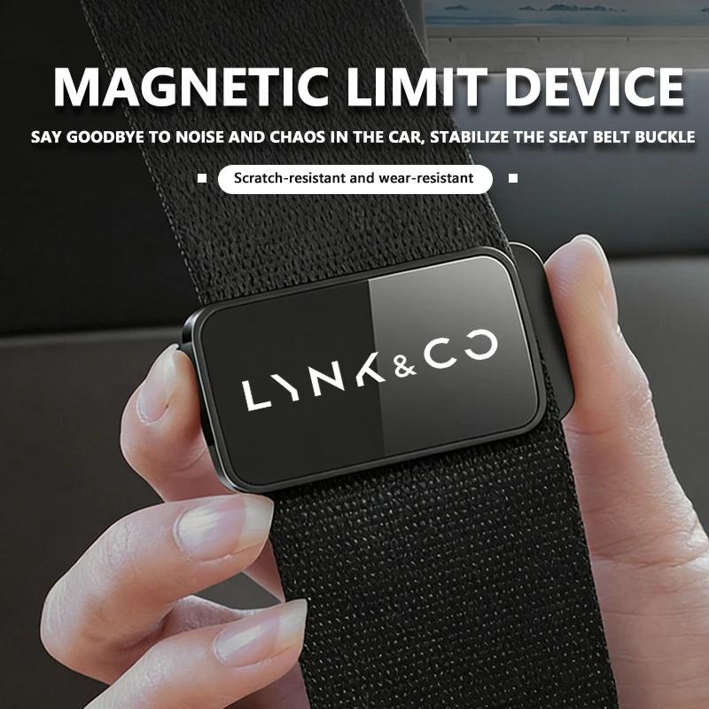 Magnetic Car Seat Belt Holder Stabilizer Fastener Adjustable Clips For LYNK&CO PHEV 09 MHEV 01 05 03 09 02 04 06 07 08
