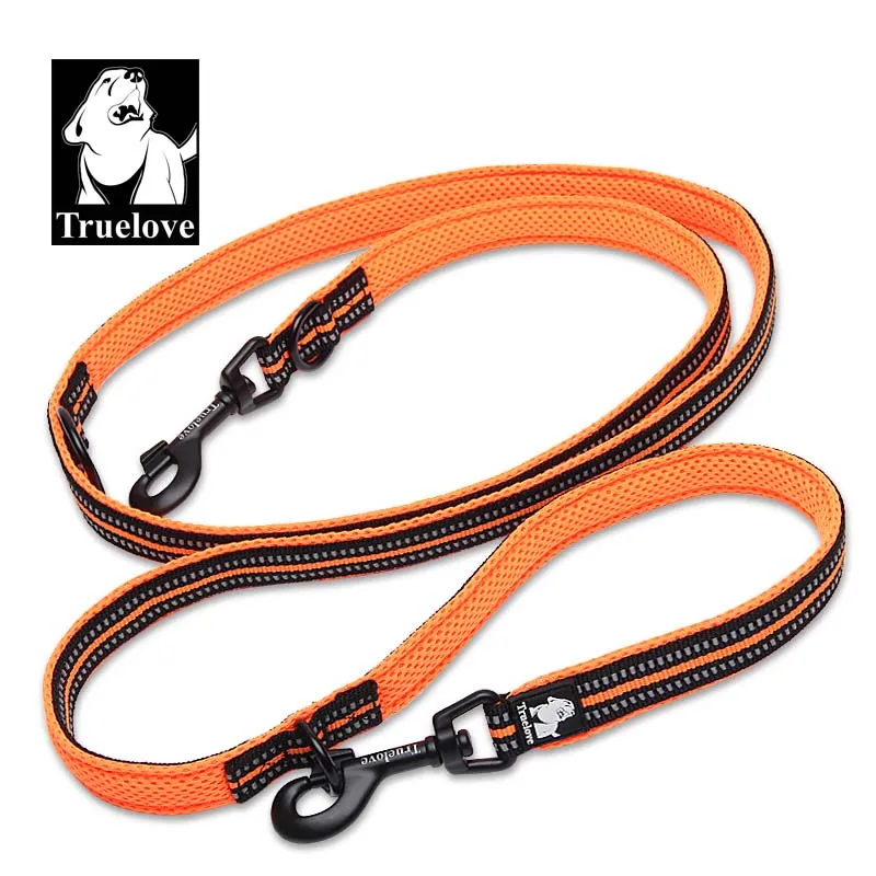 Truelove 7 In 1 Multi-Purpose Adjustable Dog Lead Hand Free Pet Training Leash Reflective Dog Leash Walk 2 Dogs Harness TLL2411