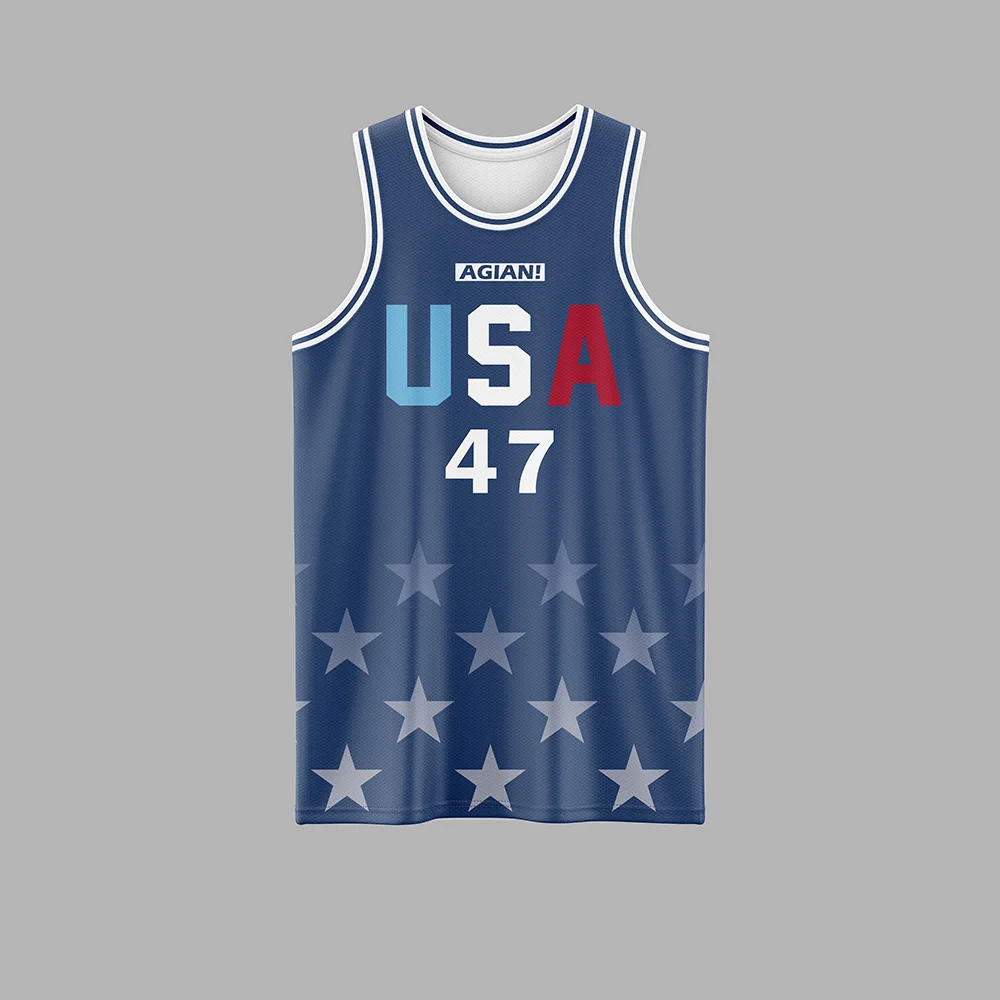 Trillest Donald Trump 2024 47th USA President Again Navy Basketball Jersey Kids Youth and Adult Customized