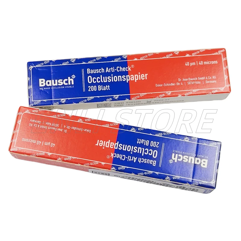 Bausch Arti-Check 40 Micron 40μm Dental Articulating Paper Germany BK09/10/80 Double Sided Dental Material 200Strips/Box