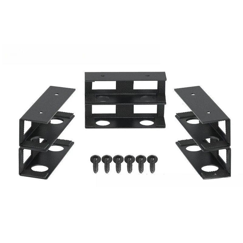 

Double-layer under-table laptop bracket metal storage rack