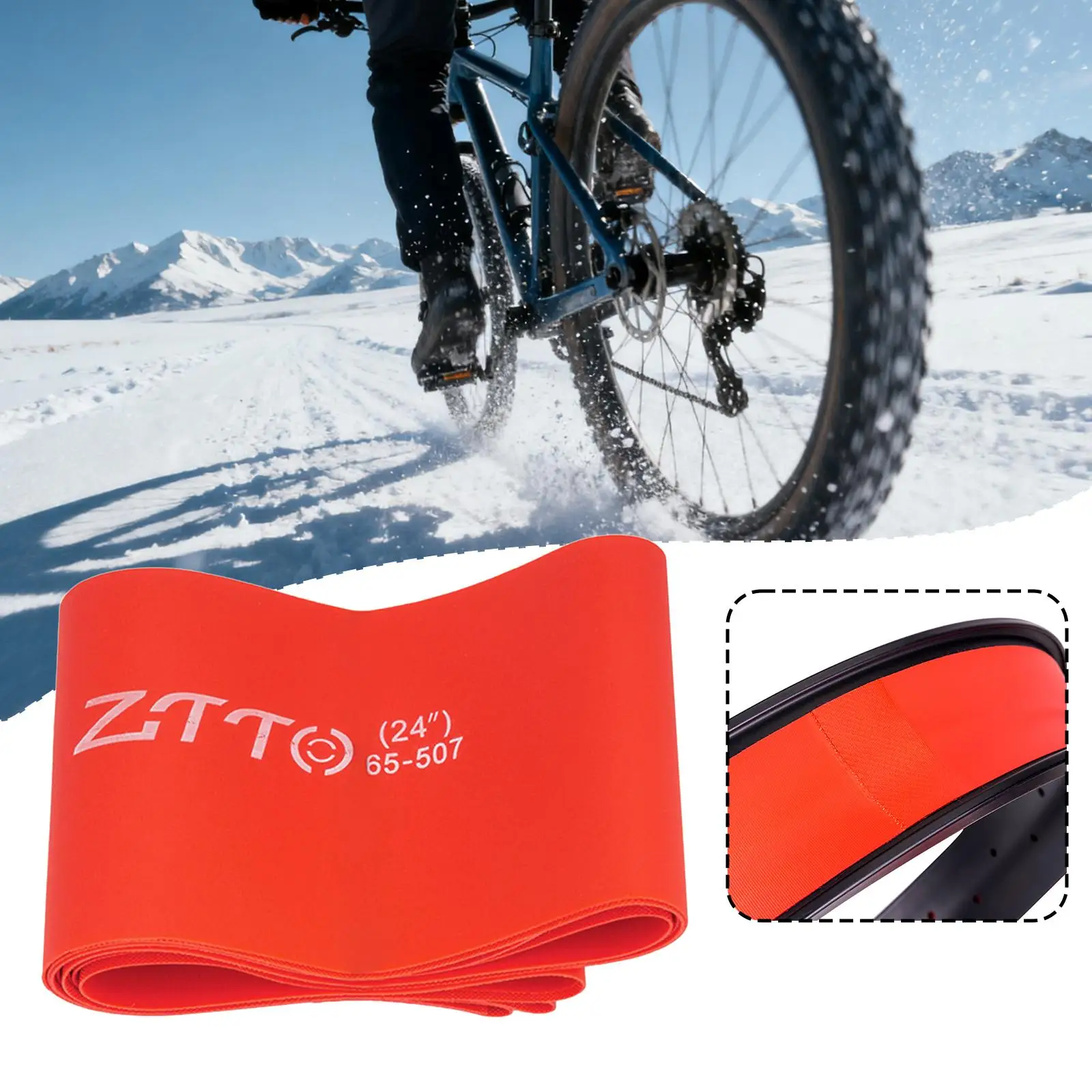 

Bike Tire Liner Inner Tube Flat Protection Puncture Resistant Portable Bicycle Tyre Liner Bike Tire Belt for Bicycling Bikes